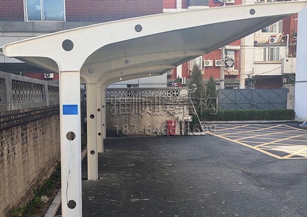 膜結構自行車棚-北京國務院國資委冶金服務局交付使用